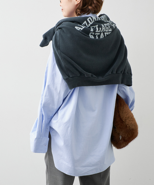 raspail（ラスパイユ）の「【Raspail/ラスパイユ】 WIDE SHIRT（シャツ/ブラウス・レディース・サックスブルー/ホワイト・FREE）」の19枚目の写真