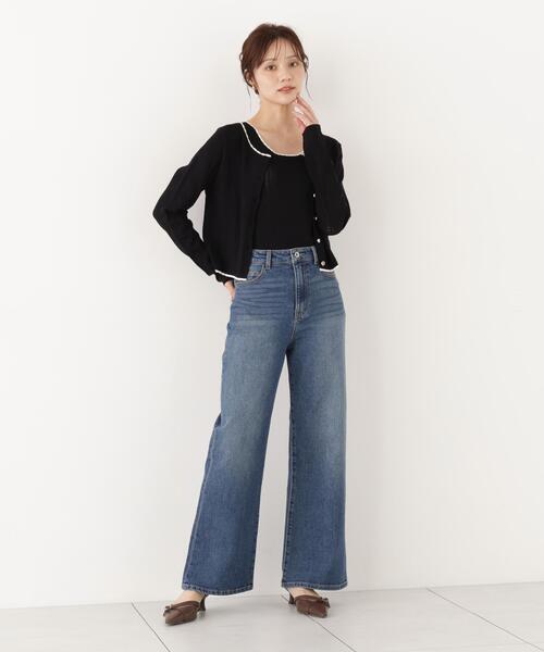 PROPORTION BODY DRESSING(プロポーションボディドレッシング)の「<a>パターンメッシュアンサンブルニット / 1216270808(アンサンブル・レディース・ボルドー/ホワイト/ブラック・FREE)」の12枚目の写真