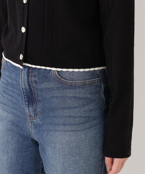 PROPORTION BODY DRESSING(プロポーションボディドレッシング)の「<a>パターンメッシュアンサンブルニット / 1216270808(アンサンブル・レディース・ボルドー/ホワイト/ブラック・FREE)」の19枚目の写真