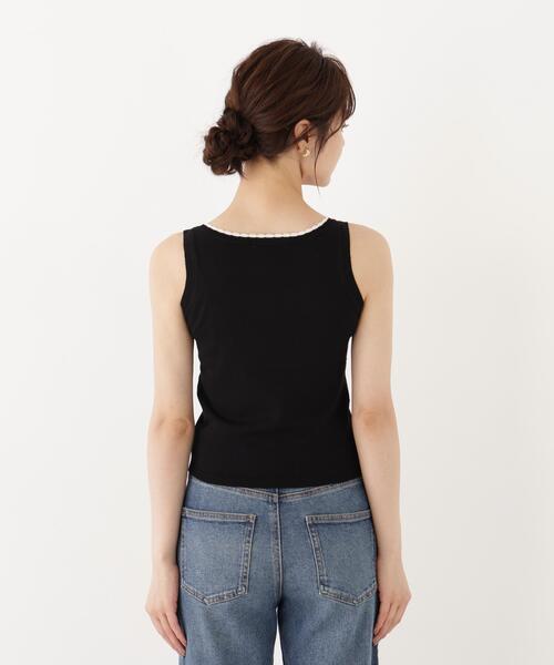 PROPORTION BODY DRESSING(プロポーションボディドレッシング)の「<a>パターンメッシュアンサンブルニット / 1216270808(アンサンブル・レディース・ボルドー/ホワイト/ブラック・FREE)」の22枚目の写真