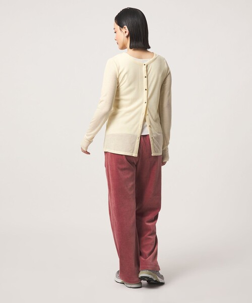 A DAY IN THE LIFE UNITED ARROWS(アデイインザライフユナイテッドアローズ)の「シアー リブカーディガン 2WAY <A DAY IN THE LIFE>(カーディガン/ボレロ・レディース・グレー系/オフホワイト/ダークグレー・FREE)」の7枚目の写真