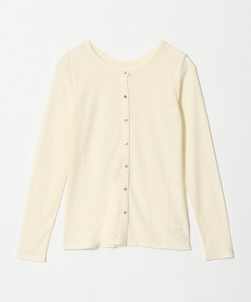 A DAY IN THE LIFE UNITED ARROWS(アデイインザライフユナイテッドアローズ)の「シアー リブカーディガン 2WAY <A DAY IN THE LIFE>(カーディガン/ボレロ・レディース・グレー系/オフホワイト/ダークグレー・FREE)」の19枚目の写真