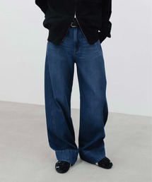 Twist cut wide straight denim pants / ツイストカットワイドストレートデニムパンツ
