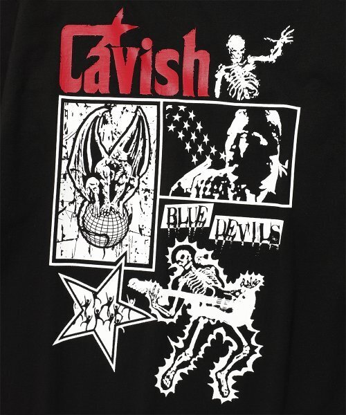 Cavish（カビシ）の「LIGHTNING SKELETON LS TEE BLACK(CV2ESUT553A)（Tシャツ/カットソー・レディース・ブラック・SMALL/MEDIUM/LARGE）」の6枚目の写真