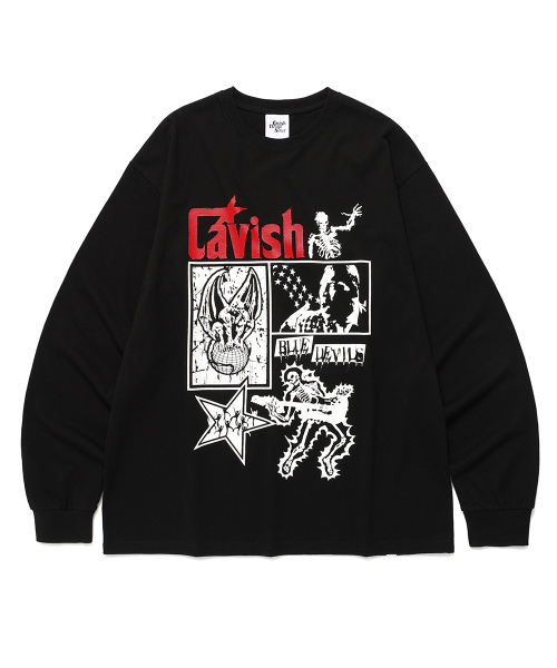 Cavish（カビシ）の「LIGHTNING SKELETON LS TEE BLACK(CV2ESUT553A)（Tシャツ/カットソー・レディース・ブラック・SMALL/MEDIUM/LARGE）」の3枚目の写真