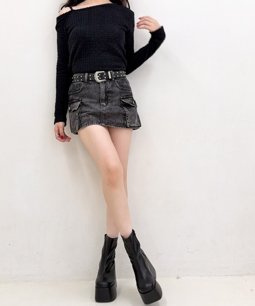 DEMETER（デメテル）の「厚底 ボリュームソール センターシーム ストレッチショートブーツ（ブーツ・レディース・ブラック系その他/ブラック・S/M/L/LL）」の20枚目の写真