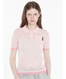 Bicolor Sheer Polo Shirt / バイカラーシアーポロシャツ