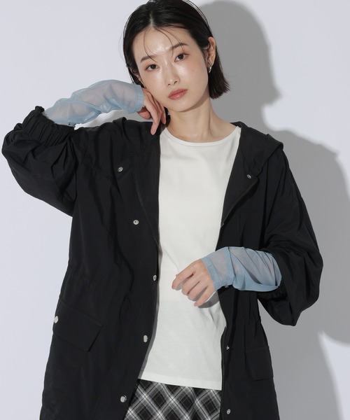 LAKOLE(ラコレ)の「アソートソデキリカエ長袖Tシャツ / 1064368(Tシャツ/カットソー・レディース・その他1/ブラック/オフホワイト/ブラウン/その他2・FREE)」の1枚目の写真