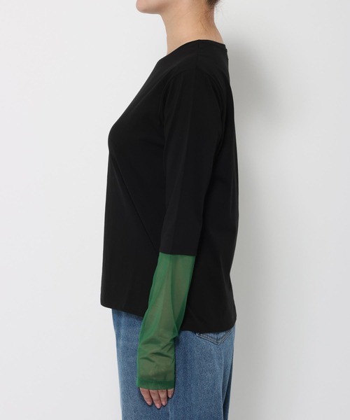 LAKOLE(ラコレ)の「アソートソデキリカエ長袖Tシャツ / 1064368(Tシャツ/カットソー・レディース・その他1/ブラック/オフホワイト/ブラウン/その他2・FREE)」の7枚目の写真