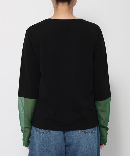 LAKOLE(ラコレ)の「アソートソデキリカエ長袖Tシャツ / 1064368(Tシャツ/カットソー・レディース・その他1/ブラック/オフホワイト/ブラウン/その他2・FREE)」の8枚目の写真