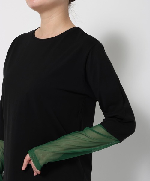 LAKOLE(ラコレ)の「アソートソデキリカエ長袖Tシャツ / 1064368(Tシャツ/カットソー・レディース・その他1/ブラック/オフホワイト/ブラウン/その他2・FREE)」の10枚目の写真