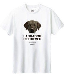 Moftique(モフティック) 半袖Tシャツ ラブラドールレトリーバー 犬 アニマル プリント 5.6オンス トップス カットソー レディース