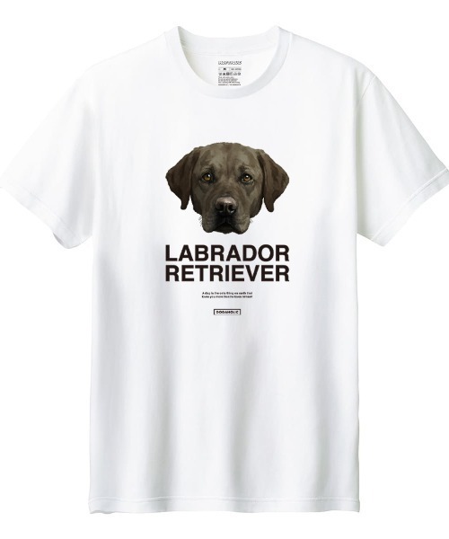 Moftique(モフティック)の「Moftique(モフティック) 半袖Tシャツ ラブラドールレトリーバー 犬 アニマル プリント 5.6オンス トップス カットソー レディース(Tシャツ/カットソー・レディース・ホワイト/ブラック・M/L)」の1枚目の写真