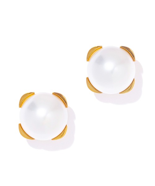 IRIS47（イリスフォーセブン）の「【IRIS 47】contour earring M/コントアー イヤリング M BO283（イヤリング・レディース・ゴールド/シルバー・M）」の4枚目の写真
