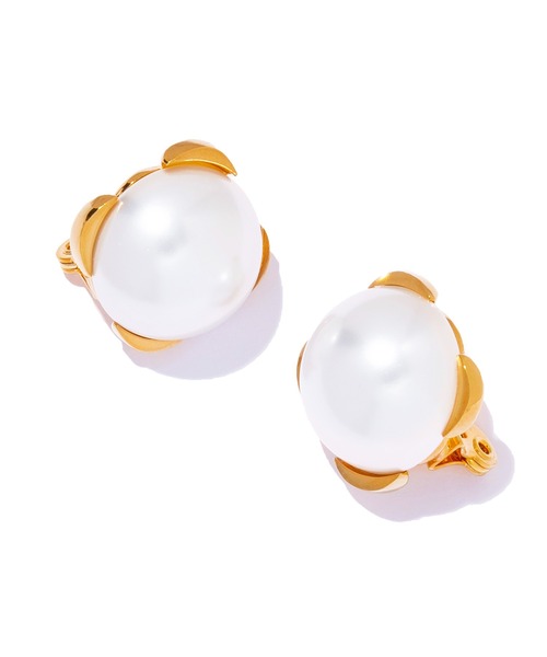 IRIS47（イリスフォーセブン）の「【IRIS 47】contour earring M/コントアー イヤリング M BO283（イヤリング・レディース・ゴールド/シルバー・M）」の5枚目の写真