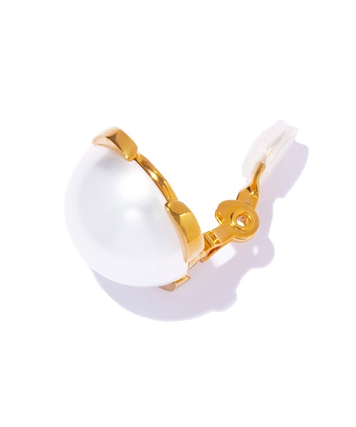 IRIS47（イリスフォーセブン）の「【IRIS 47】contour earring M/コントアー イヤリング M BO283（イヤリング・レディース・ゴールド/シルバー・M）」の6枚目の写真