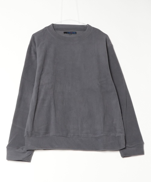 ARCADE(アーケード)の「HIGHQUALITY FLEECE 暖か軽量 ハイクォリティ フリース トップス トレーナー(スウェット・メンズ・ブラック系2/ブルー系その他/ネイビー/ベージュ/ブラック系1/ベージュ×ブラック/チャコール/ブラック・L/M/LL)」の21枚目の写真