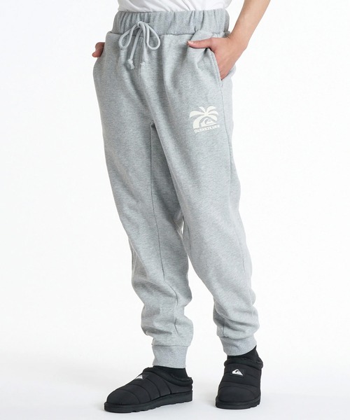Quiksilver（クイックシルバー）の「QUIKSILVER/クイックシルバー ロングパンツ スウェット パンツ 速乾 軽量 裏毛 QPT264008（スウェットパンツ・メンズ・ブラック/ヘザーグレー・L/M）」の2枚目の写真