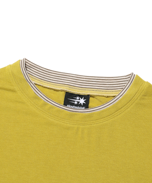 NICE GHOST CLUB（ナイスゴーストクラブ）の「LAYERED COLOR LS TEE_OLIVE(NG2GFFT556A)（Tシャツ/カットソー・レディース・オリーブ・SMALL/MEDIUM）」の3枚目の写真