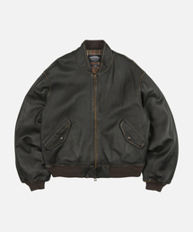 LAMBSKIN FLIGHT JACKET _ WASHED BROWN