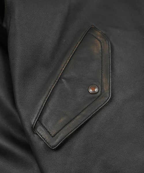 FRIZMWORKS(フリズムワークス)の「LAMBSKIN FLIGHT JACKET _ WASHED BROWN(ライダースジャケット・メンズ・その他・SMALL/MEDIUM/LARGE/X-LARGE)」の6枚目の写真