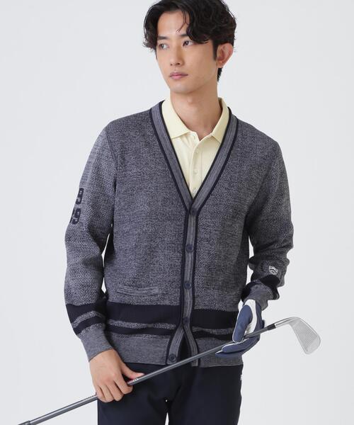 PEARLY GATES（パーリーゲイツ）の「12GVネックニットカーディガン ＜メッシュ柄＞ (MENS)（カーディガン/ボレロ・メンズ・ネイビー/グレー系その他・LARGE/MEDIUM）」の5枚目の写真