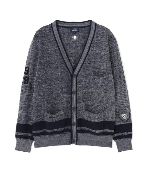 PEARLY GATES（パーリーゲイツ）の「12GVネックニットカーディガン ＜メッシュ柄＞ (MENS)（カーディガン/ボレロ・メンズ・ネイビー/グレー系その他・LARGE/MEDIUM）」の9枚目の写真