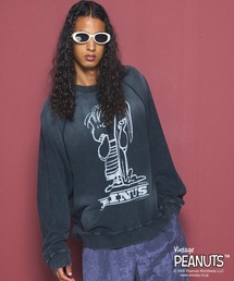 《UNISEX》「PEANUTS」プライムオーバークルーネックスウェット/「PEANUTS」Prime-Over Crew Neck Sweatshirt【MAISON SPECIAL/メゾンスペシャル】
