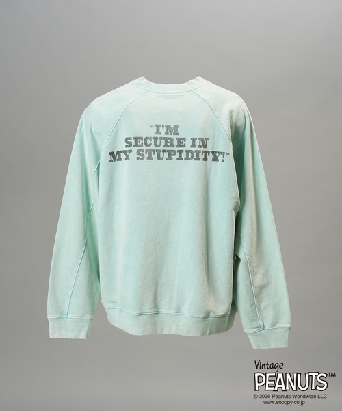 MAISON SPECIAL（メゾンスペシャル）の「《UNISEX》「PEANUTS」プライムオーバークルーネックスウェット/「PEANUTS」Prime-Over Crew Neck Sweatshirt【MAISON SPECIAL/メゾンスペシャル】（スウェット・メンズ・ブラック/ライトグリーン/グレー・0/1/2）」の16枚目の写真