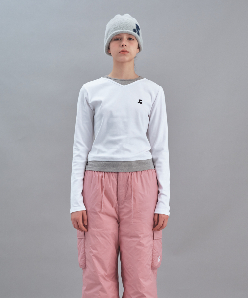 Rest&Recreation（レストアンドレクリエーション）の「LAYERED LONG SLEEVE - WHITE（Tシャツ/カットソー・レディース・その他・ONE）」の2枚目の写真