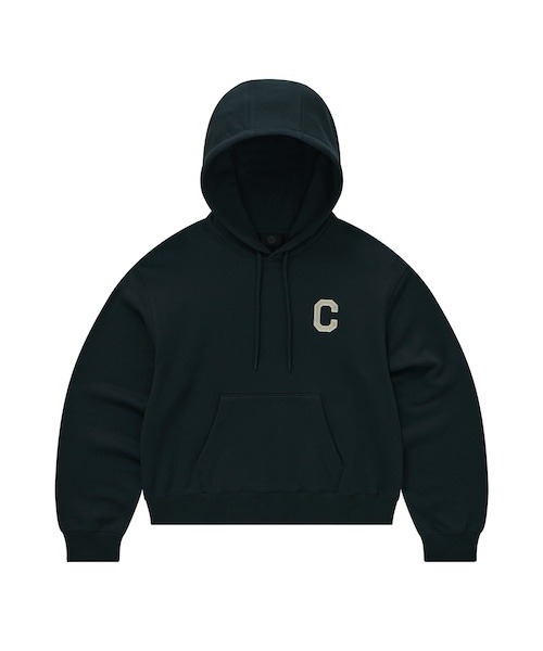 COVERNAT（カバーナット）の「WOMEN C LOGO HOODIE（パーカー・レディース・ネイビー/杢グレー・SMALL/MEDIUM）」の2枚目の写真
