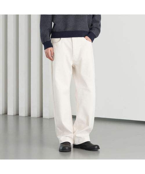 HYOJI(ヒョージ)の「26 FW ストレートカチオンパンツ(3カラー)(その他パンツ・メンズ・ブラック/アイボリー/グレー・SMALL/M/L/X-LARGE)」の2枚目の写真