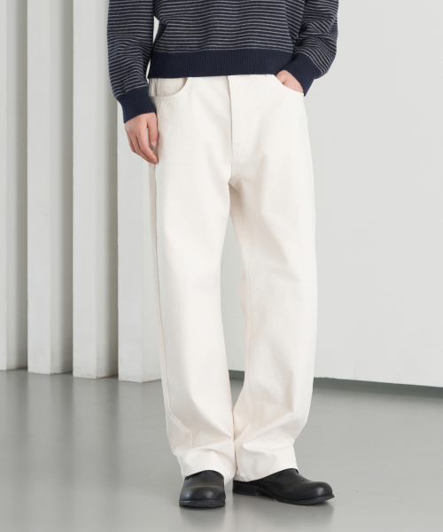 HYOJI(ヒョージ)の「26 FW ストレートカチオンパンツ(3カラー)(その他パンツ・メンズ・ブラック/アイボリー/グレー・SMALL/M/L/X-LARGE)」の4枚目の写真