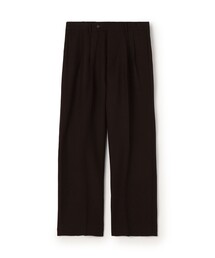 ウールツイル 2タックワイドストレートパンツ セットアップ対応