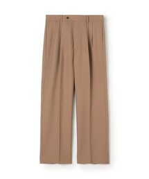 ウールツイル 2タックワイドストレートパンツ セットアップ対応