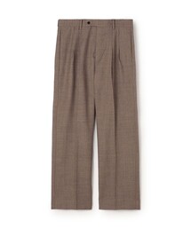 ウールツイル 2タックワイドストレートパンツ セットアップ対応