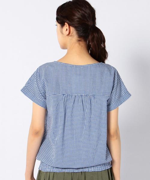 coen（コーエン）の「カラミレースプルオーバーブラウス（シャツ/ブラウス・レディース・ネイビー/ホワイト・FREE）」の12枚目の写真