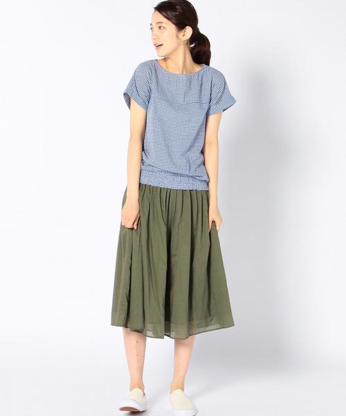 coen（コーエン）の「カラミレースプルオーバーブラウス（シャツ/ブラウス・レディース・ネイビー/ホワイト・FREE）」の5枚目の写真