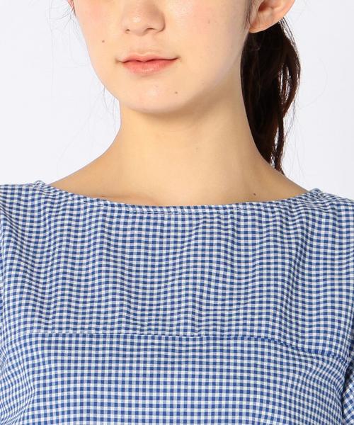 coen（コーエン）の「カラミレースプルオーバーブラウス（シャツ/ブラウス・レディース・ネイビー/ホワイト・FREE）」の6枚目の写真