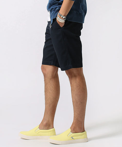 NANO universe（ナノユニバース）の「ガーメントダイショーツ（チノパンツ・メンズ・ベージュ/カーキ/ホワイト/ネイビー・SMALL/LARGE/MEDIUM）」の9枚目の写真