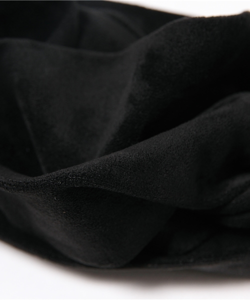 ELFORBR（エルフォーブル）の「ストレッチターバン（ヘアバンド・レディース・ブラック/キャメル・FREE）」の4枚目の写真