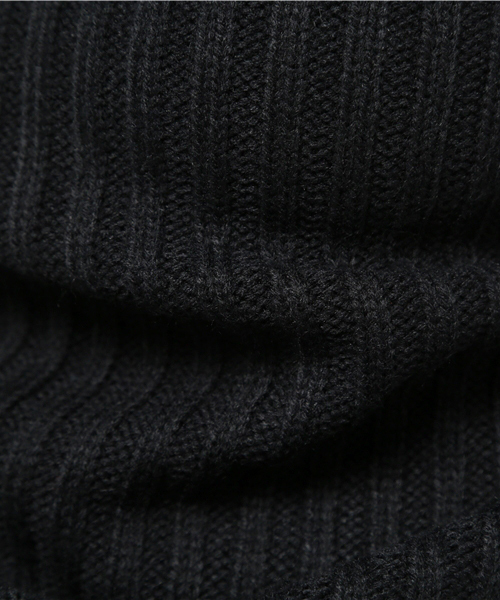 Pierrot（ピエロ）の「ボートネック リブニットセットアップ/ニットアップ（ワンピース・レディース・ネイビー/ベージュ/カーキ/杢グレー/ブラック・M/L）」の13枚目の写真