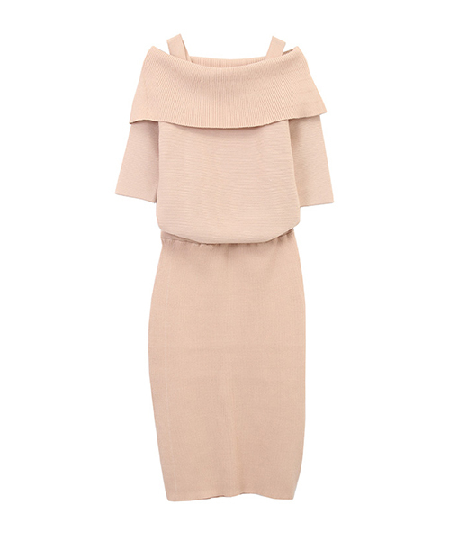 31 Sons De Mode トランテアン ソン ドゥ モード の オフショルダーリブタイトワンピース ワンピース Wear