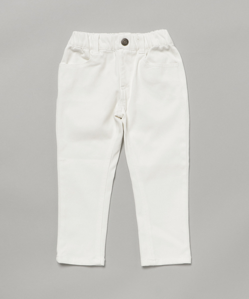 GLOBAL WORK（グローバルワーク）の「【キッズ】カットデニムストレートパンツ/739432（デニムパンツ・キッズ・ホワイト/ブルー/ネイビー・MEDIUM/LARGE/SMALL/XX-LARGE/X-LARGE）」の2枚目の写真