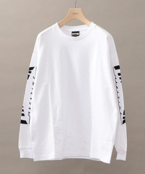 THRASHER(スラッシャー)の「【別注】 <THRASHER> LOGO LS TEE/Tシャツ ◆(Tシャツ/カットソー・メンズ・ライラック/その他1/その他2・LARGE/SMALL/MEDIUM)」の3枚目の写真