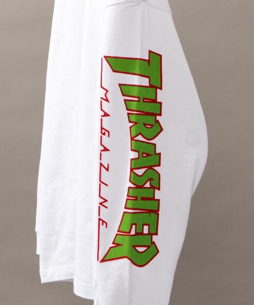 THRASHER(スラッシャー)の「【別注】 <THRASHER> LOGO LS TEE/Tシャツ ◆(Tシャツ/カットソー・メンズ・ライラック/その他1/その他2・LARGE/SMALL/MEDIUM)」の5枚目の写真