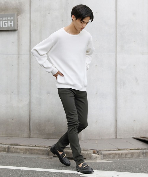 THE CASUAL（カジュアル）の「カツラギツイルストレッチスキニーパンツ（チノパンツ・メンズ・アイボリー/ブラック/オリーブ/チャコールグレー/ホワイト/モカ/ベージュ/ネイビー/ワイン/サックスブルー/ライトグレー/ライトベージュ/ストライプ/ブルーグラス/グレー系その他/チャコール・S/XL/M/L）」の22枚目の写真