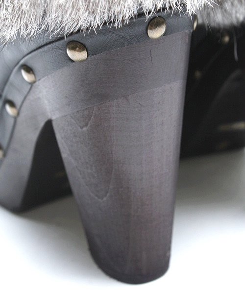 mystic（ミスティック）の「ラビットファー付きサイドゴア（ブーツ・レディース・ダークブラウン/ブラック・37inch/36inch）」の9枚目の写真