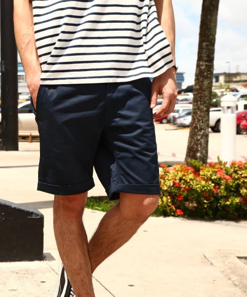 ZIP FIVE（ジップファイブ）の「【ZIP FIVE】T/Cツイルショートパンツ（チノパンツ・メンズ・サンドベージュ/ベージュ/チャコール/ネイビー/キャメル/杢グレー/ブルー/カーキ/サックスブルー/ブラック/オリーブ/グレー系その他/ホワイト系その他/ホワイト/ピンク/レッド/カモフラージュ/ブルー系その他/ターコイズブルー/グリーン/ライトグリーン/ワイン・X-SMALL/LARGE/SMALL/MEDIUM/XX-LARGE/X-LARGE）」の13枚目の写真