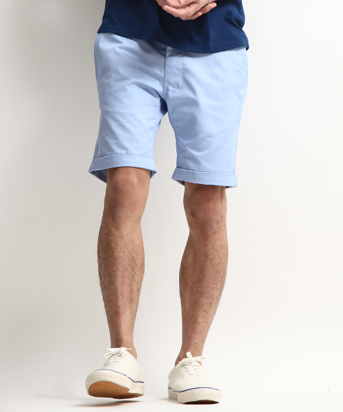 ZIP FIVE（ジップファイブ）の「【ZIP FIVE】T/Cツイルショートパンツ（チノパンツ・メンズ・サンドベージュ/ベージュ/チャコール/ネイビー/キャメル/杢グレー/ブルー/カーキ/サックスブルー/ブラック/オリーブ/グレー系その他/ホワイト系その他/ホワイト/ピンク/レッド/カモフラージュ/ブルー系その他/ターコイズブルー/グリーン/ライトグリーン/ワイン・X-SMALL/LARGE/SMALL/MEDIUM/XX-LARGE/X-LARGE）」の14枚目の写真